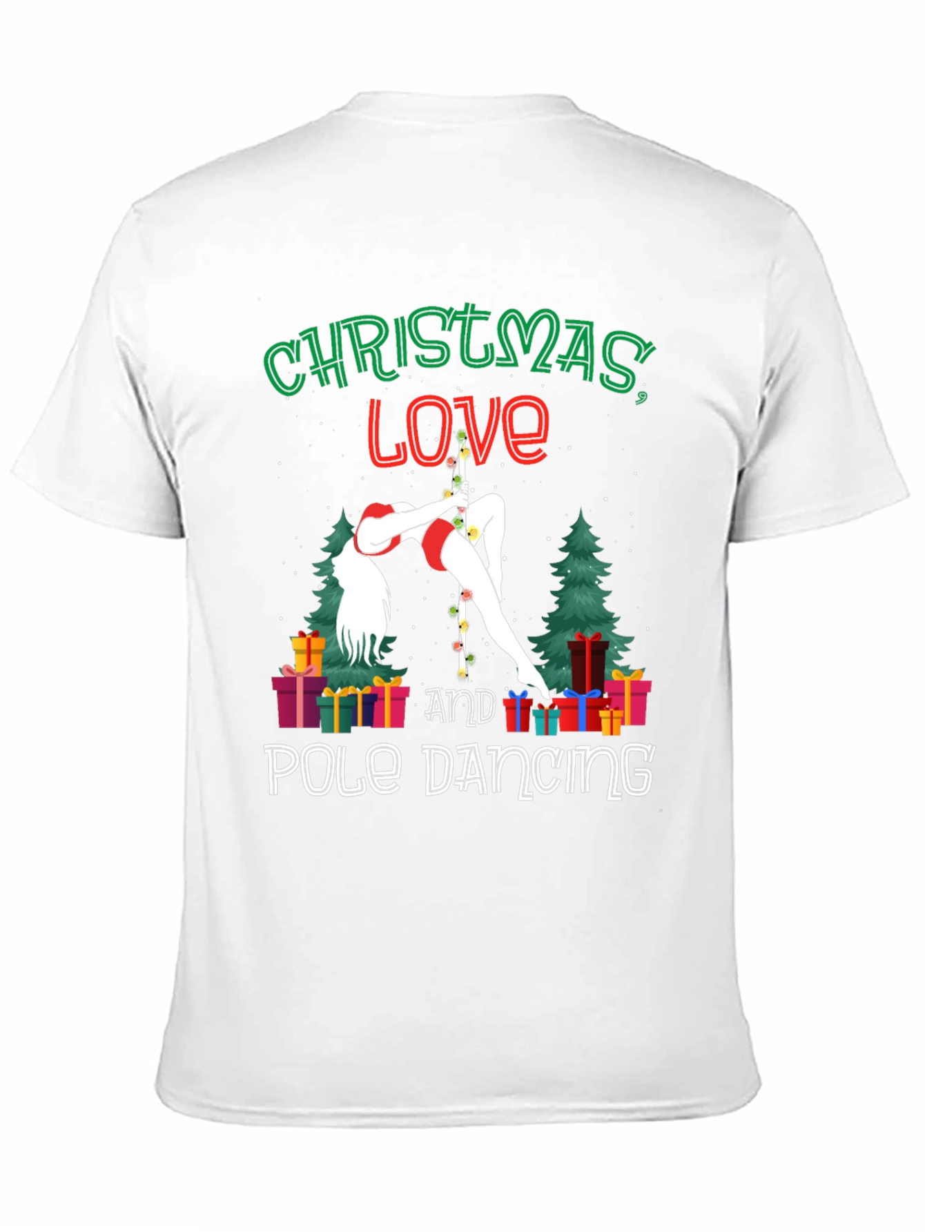 Christmas Love Pole Dancing Graphic Tee