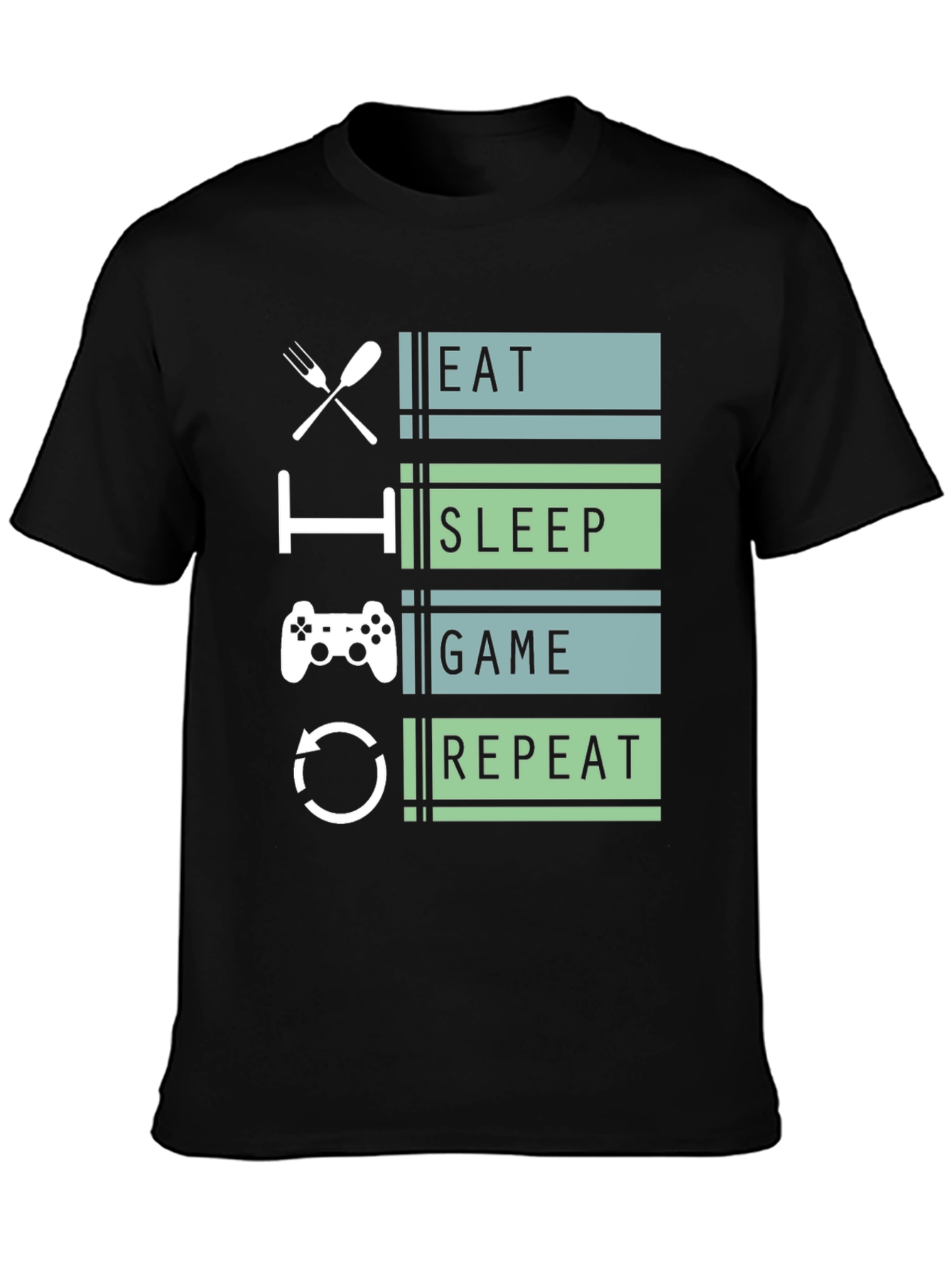 Eat Sleep Game Repeat Gamer T-Shirt