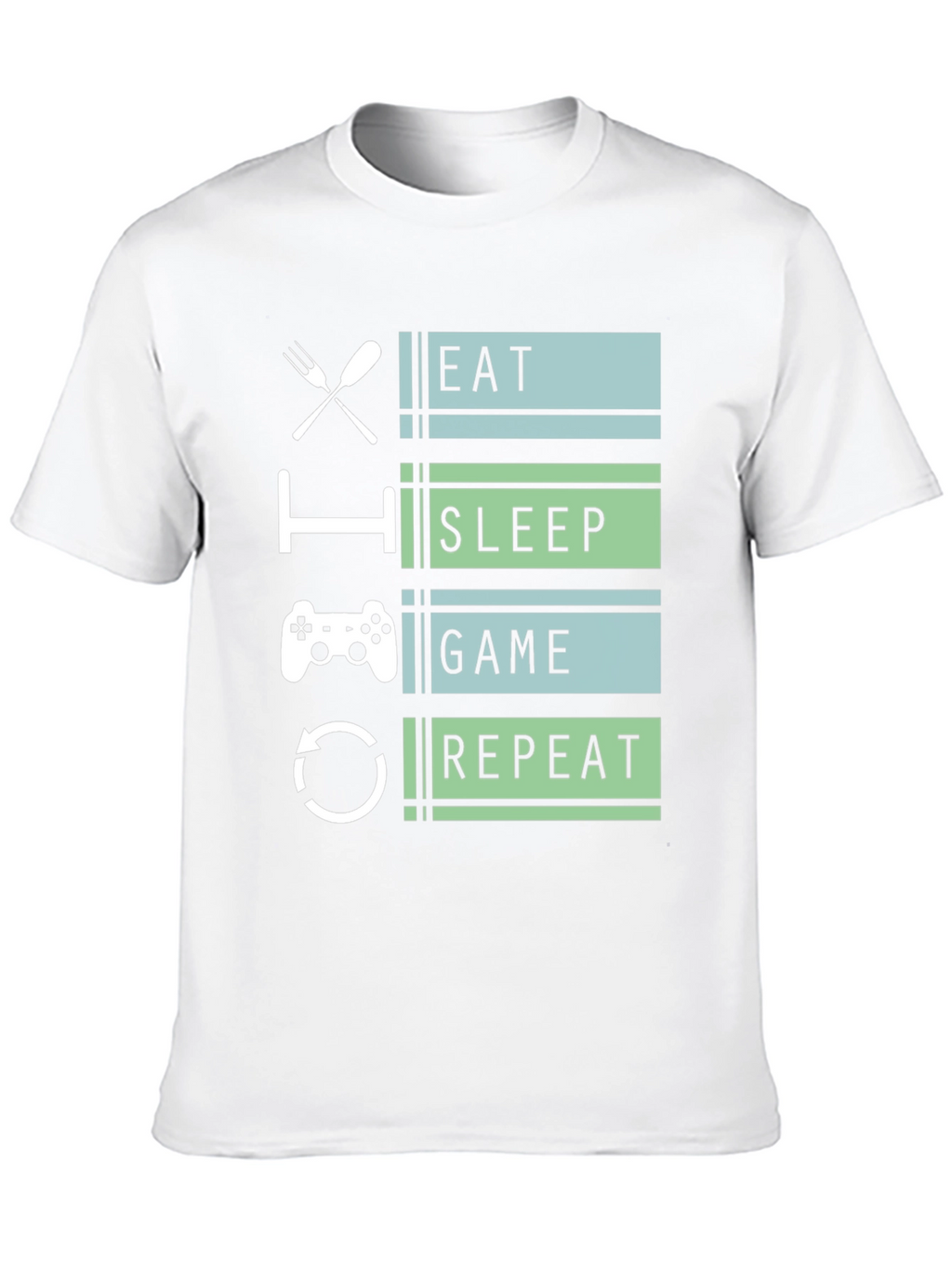Eat Sleep Game Repeat Gamer T-Shirt