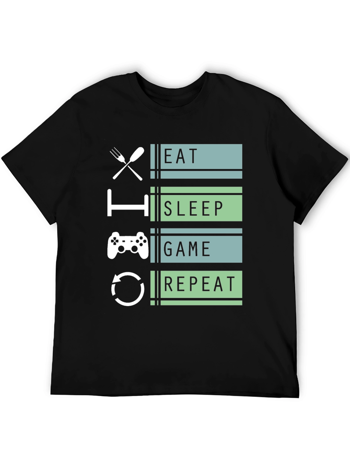 Eat Sleep Game Repeat Gamer T-Shirt