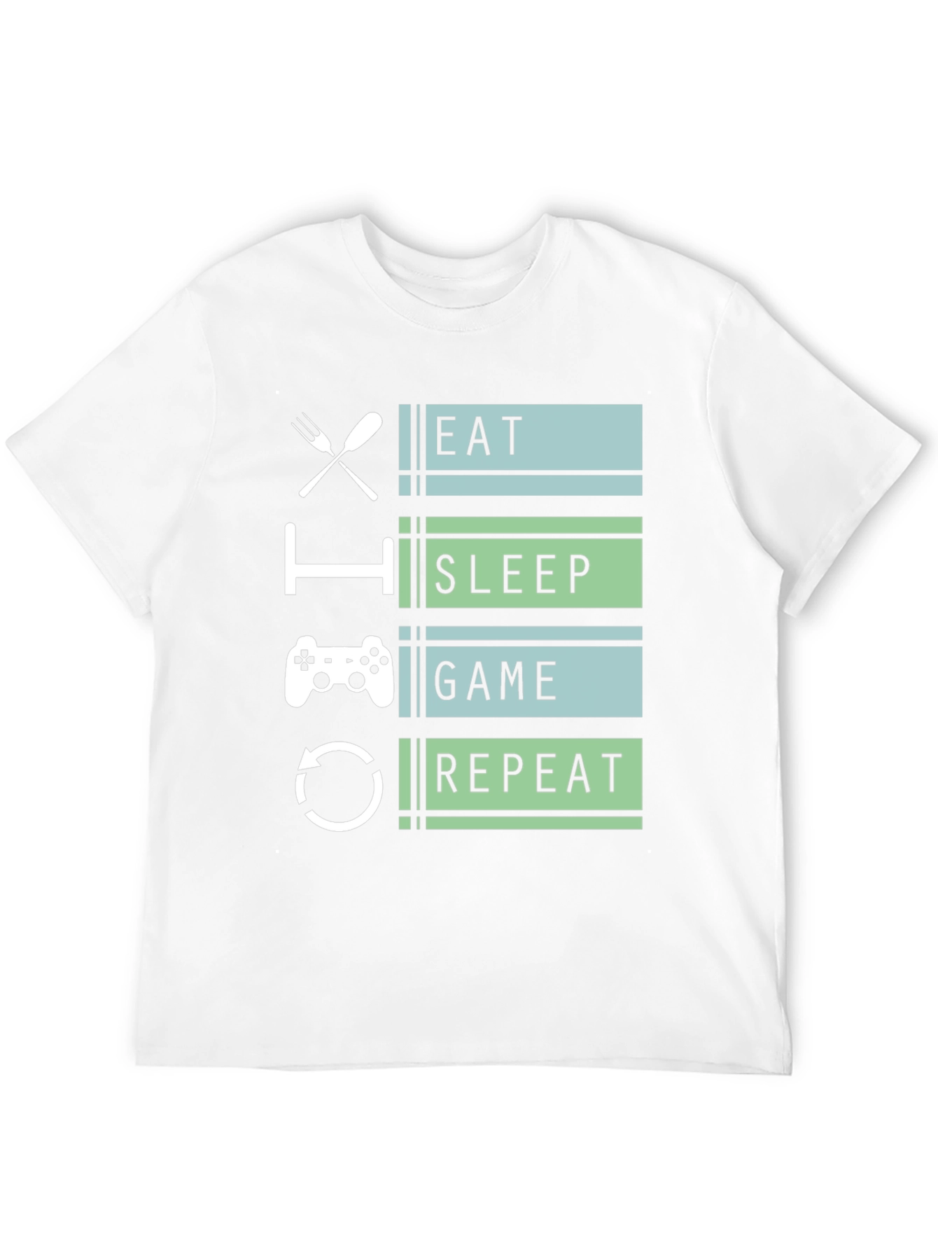Eat Sleep Game Repeat Gamer T-Shirt