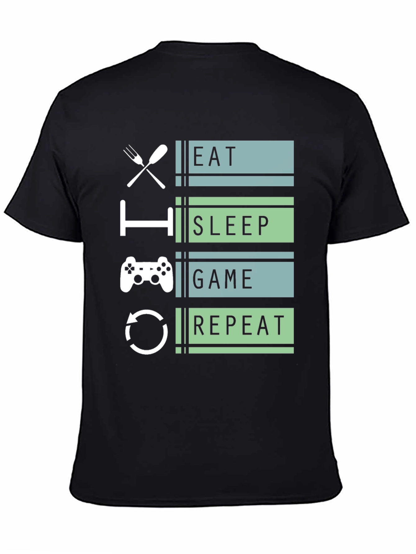 Eat Sleep Game Repeat Gamer T-Shirt