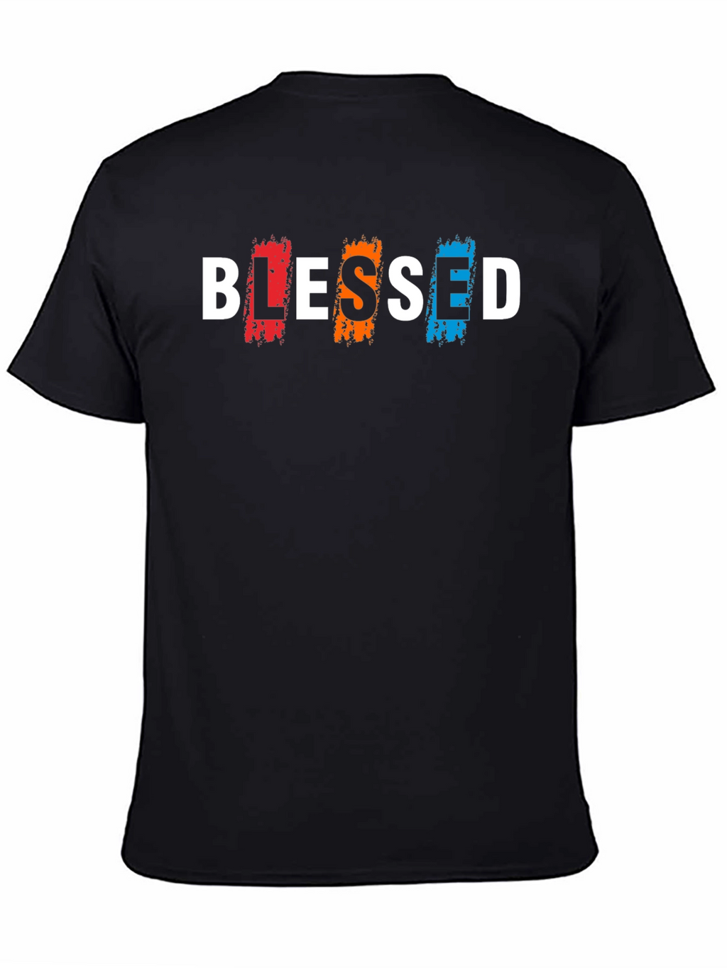 Blessed Graphic Print Black T-Shirt