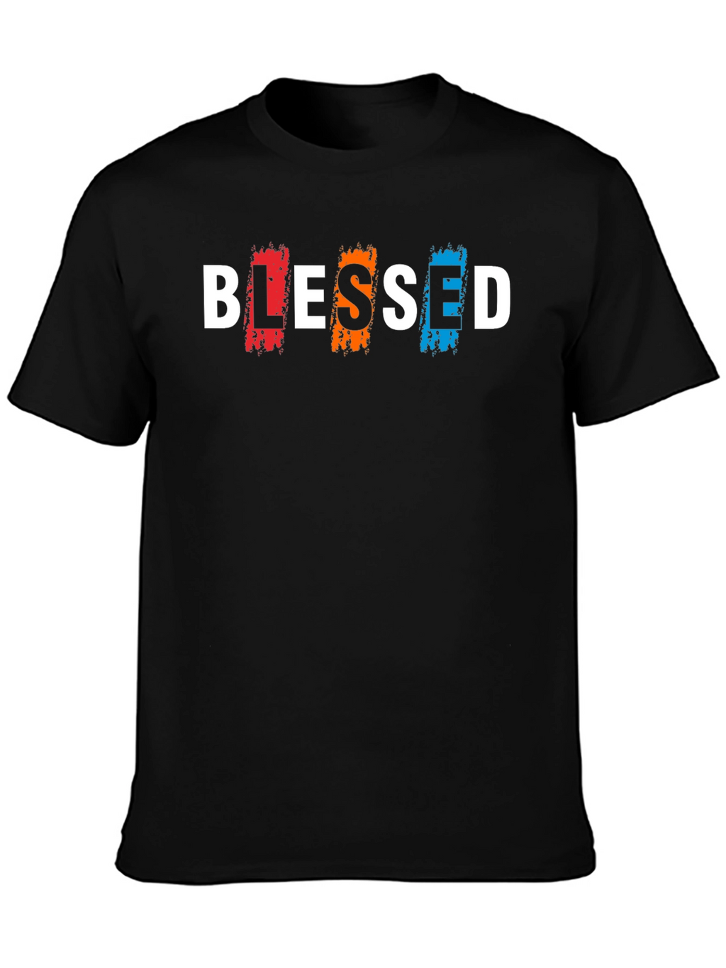 Blessed Graphic Print Black T-Shirt