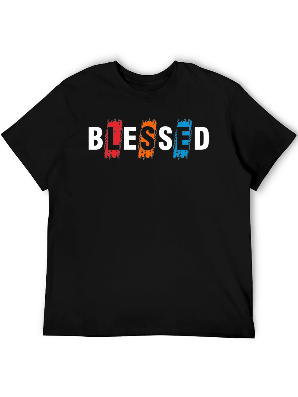Blessed Graphic Print Black T-Shirt