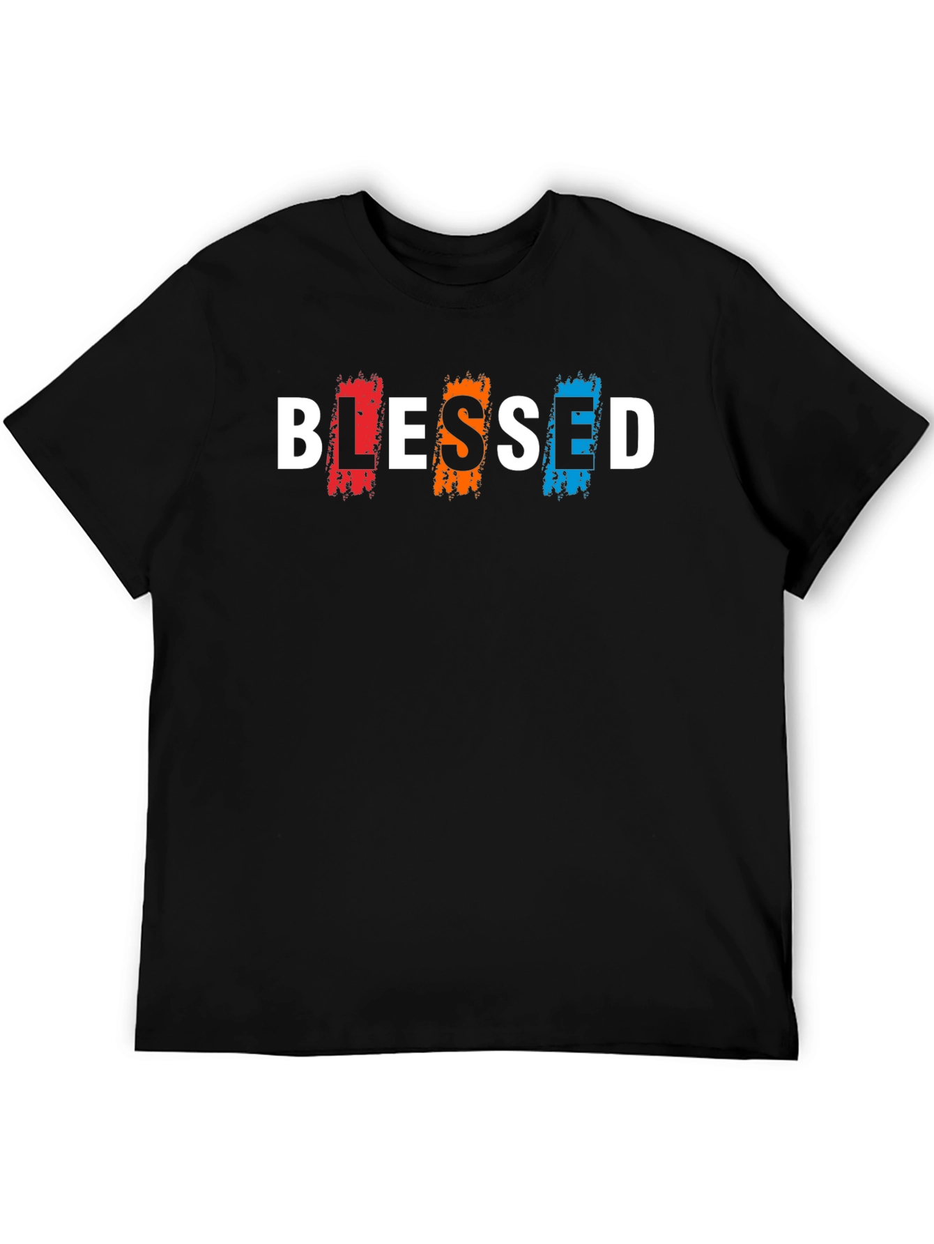Blessed Graphic Print Black T-Shirt