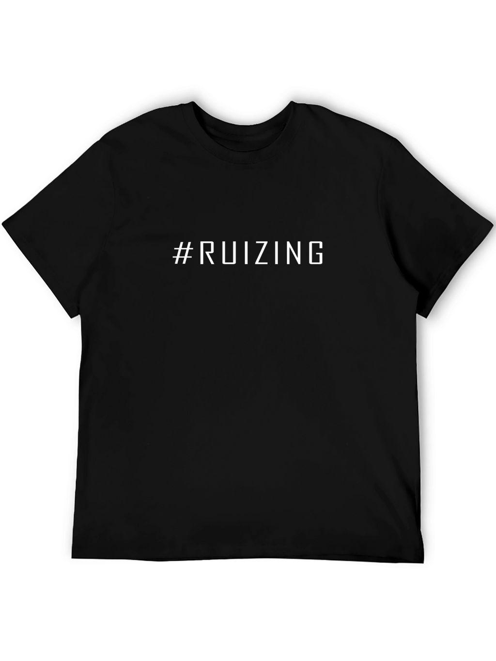 #Ruizing Black Graphic Tee - Modern Trendy Style