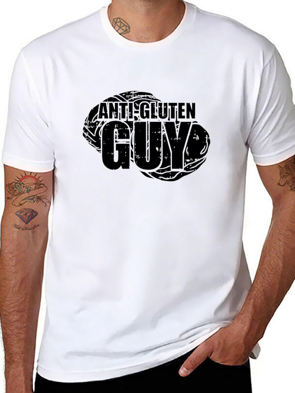 Anti-Gluten Guy Black T-Shirt