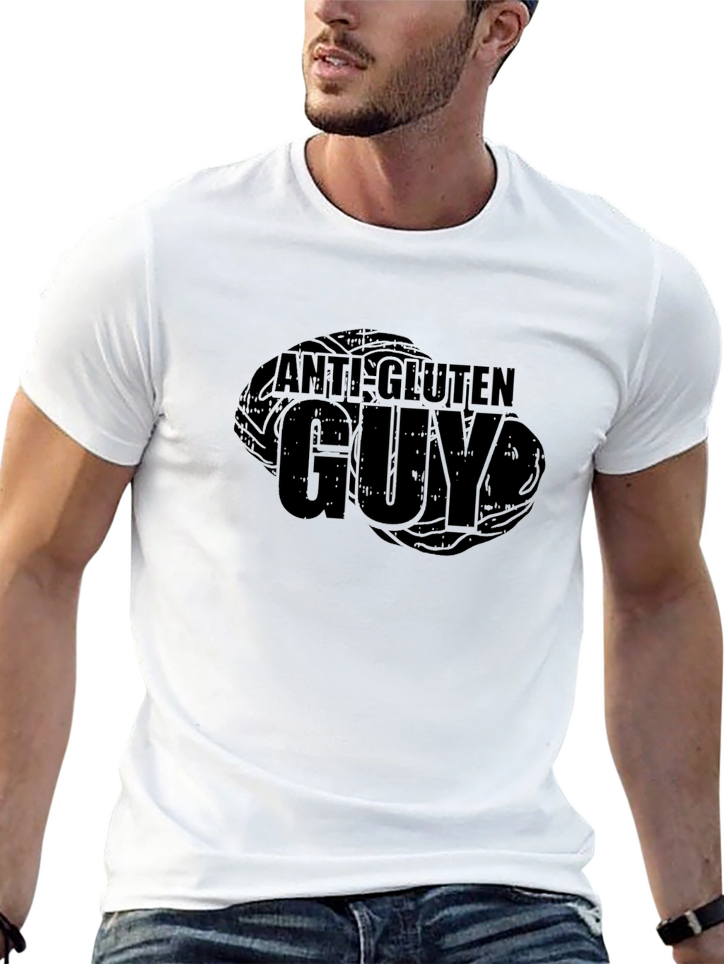Anti-Gluten Guy Black T-Shirt