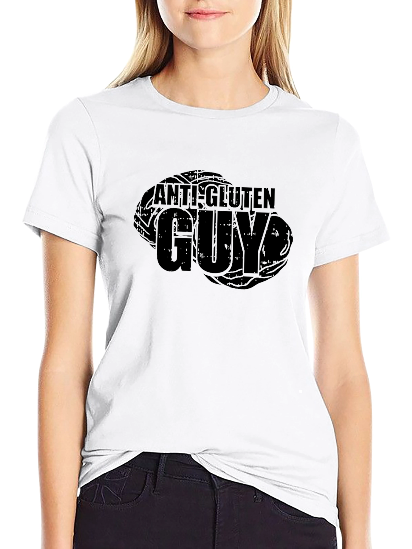 Anti-Gluten Guy Black T-Shirt