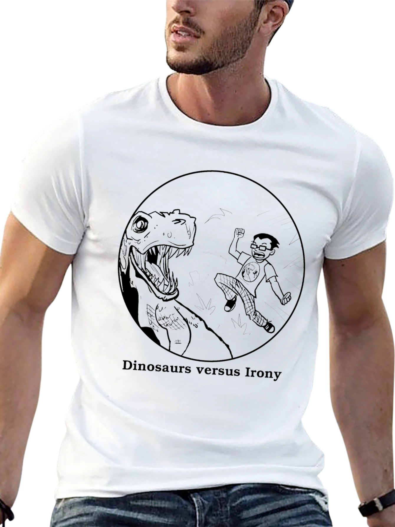 Dinosaurs vs. Irony Graphic Tee