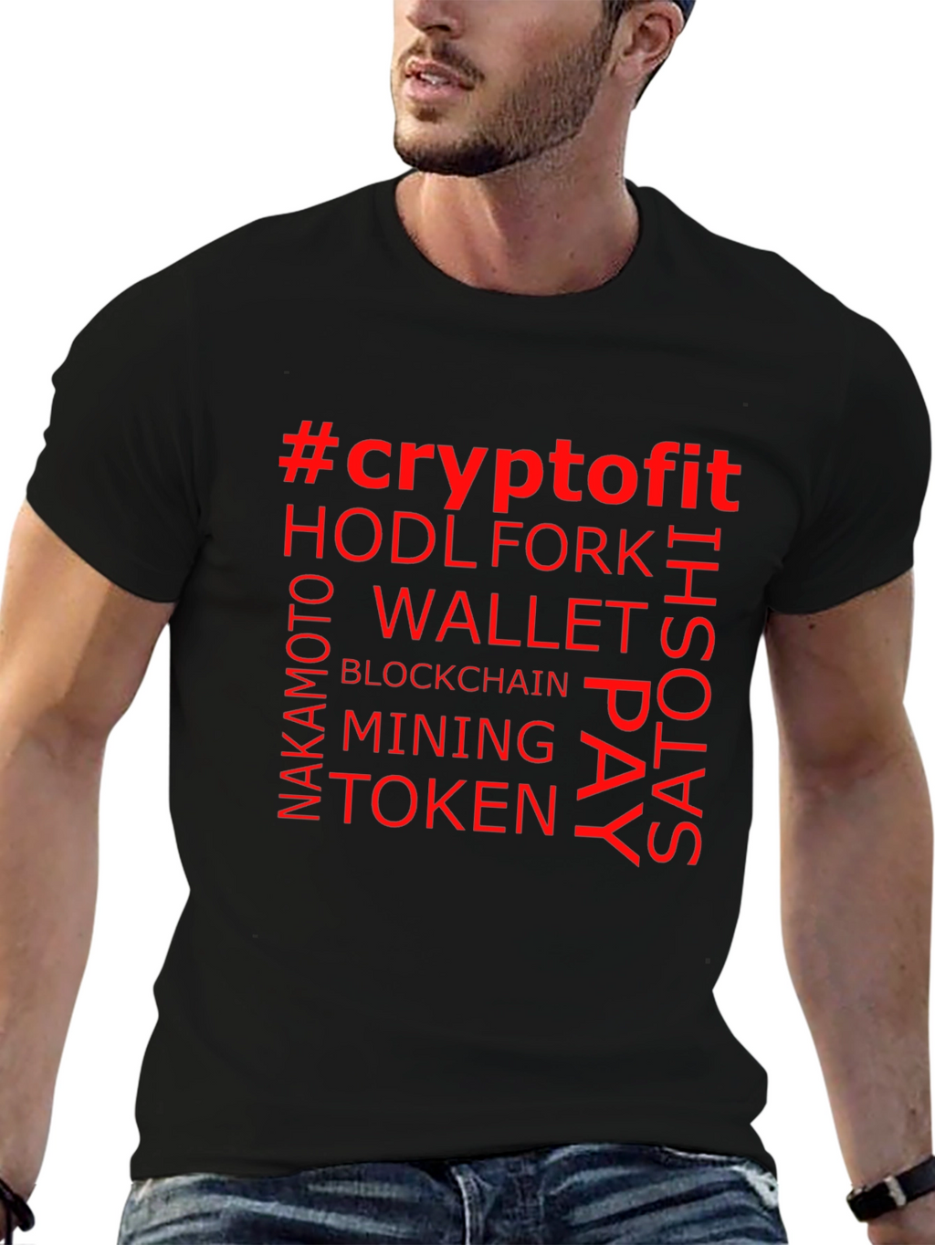 Crypto Fit Black T-Shirt