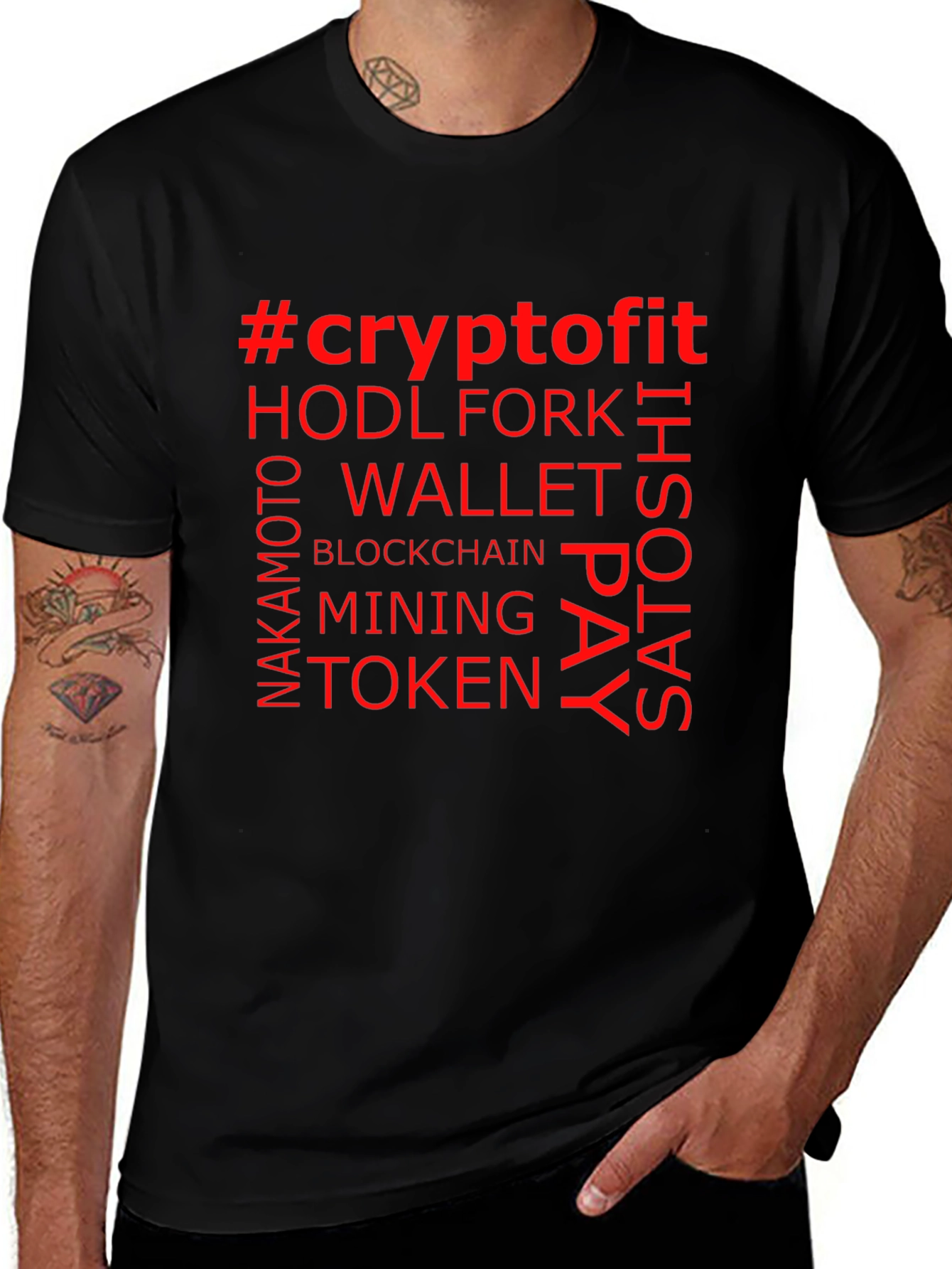 Crypto Fit Black T-Shirt