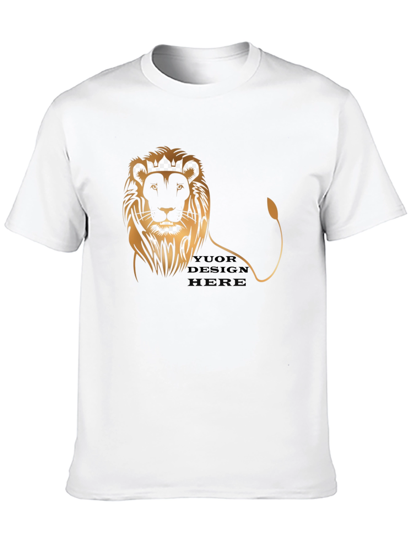 King Lion Black Graphic Tee