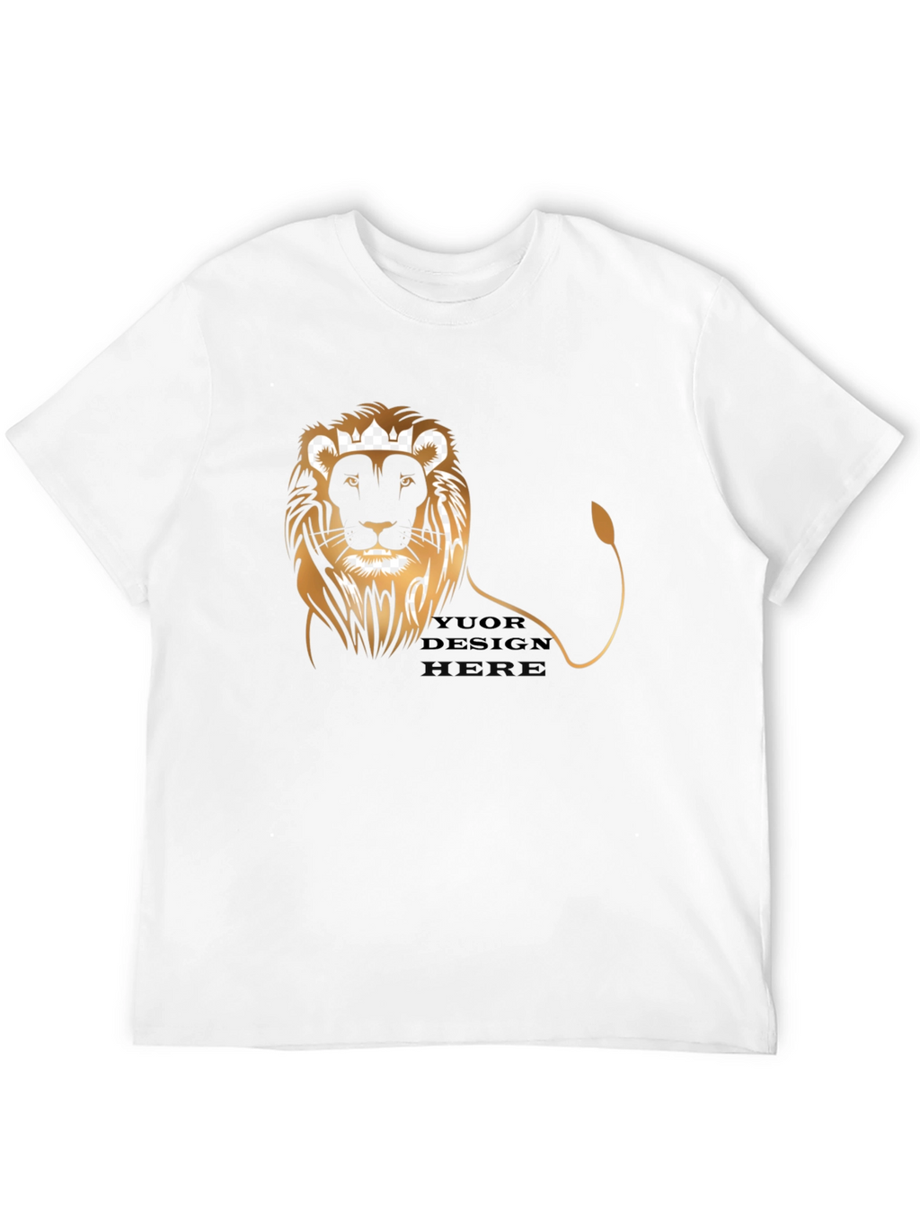 King Lion Black Graphic Tee