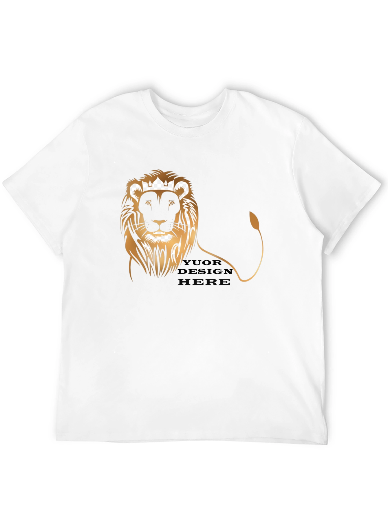 King Lion Black Graphic Tee