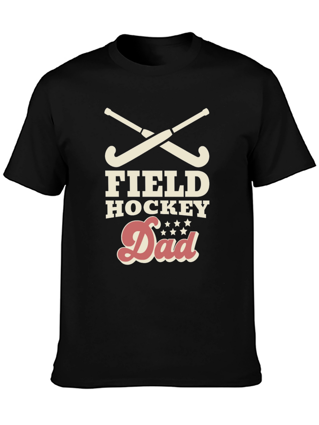 Field Hockey Dad Graphic Tee - Black
