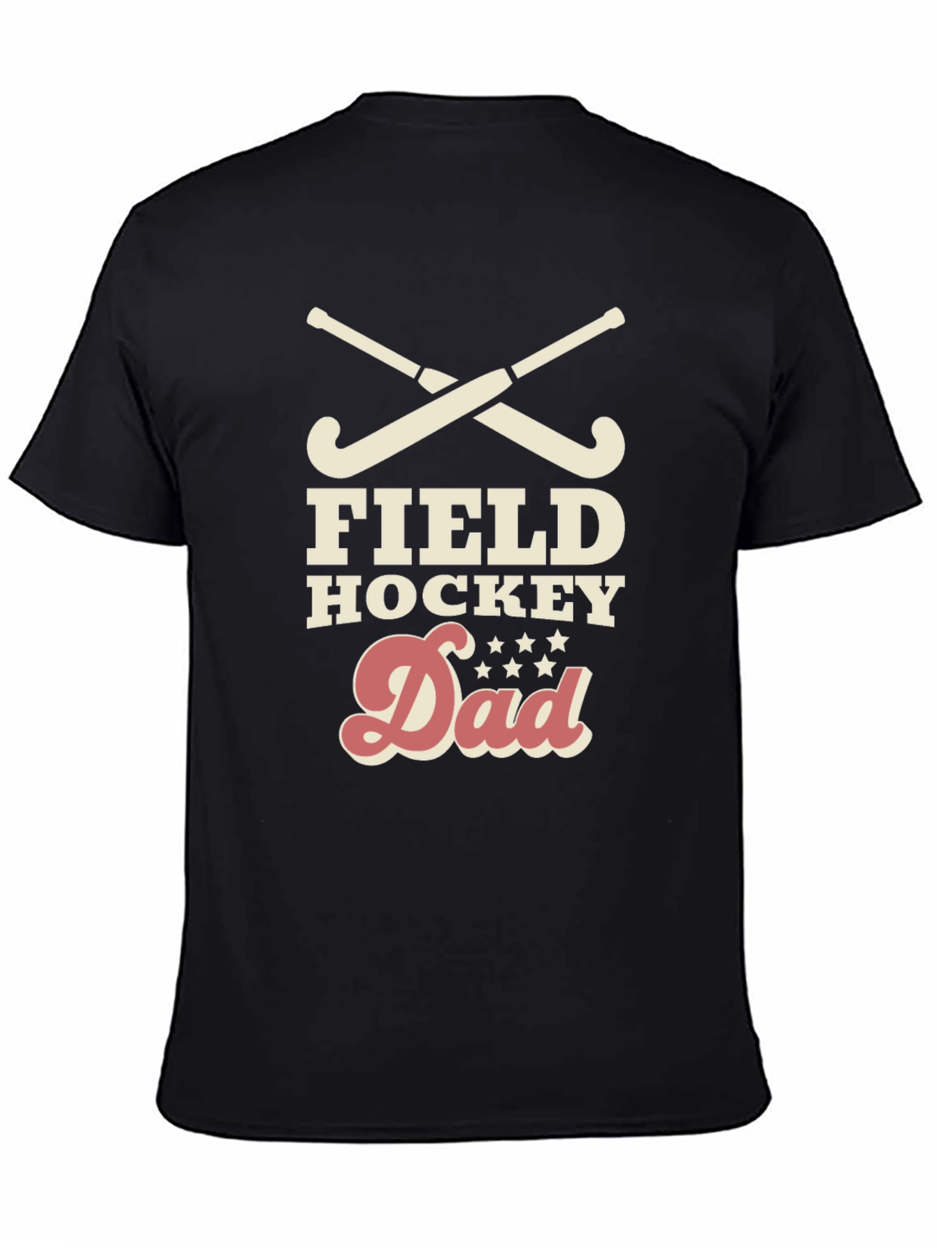Field Hockey Dad Graphic Tee - Black
