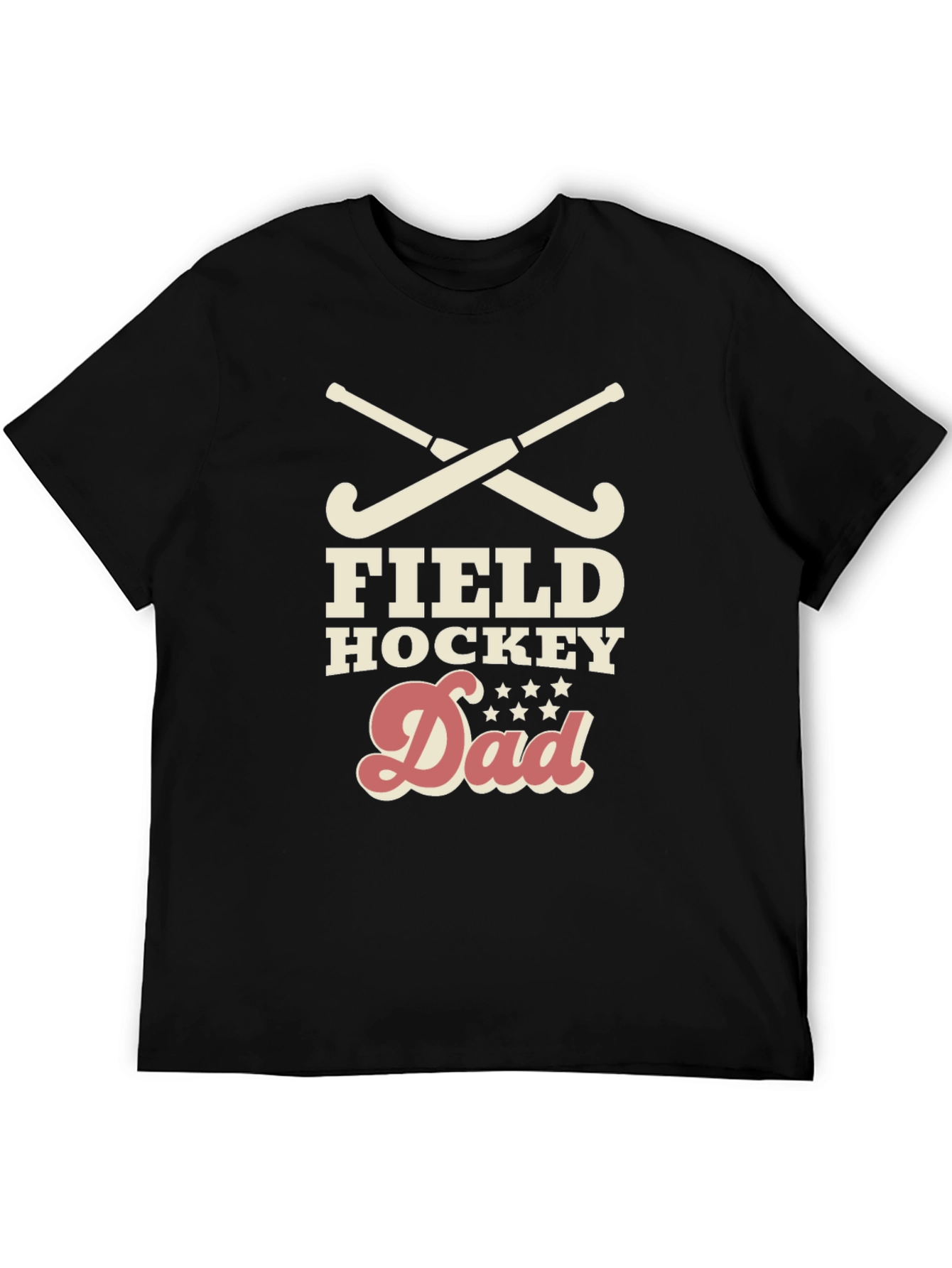Field Hockey Dad Graphic Tee - Black