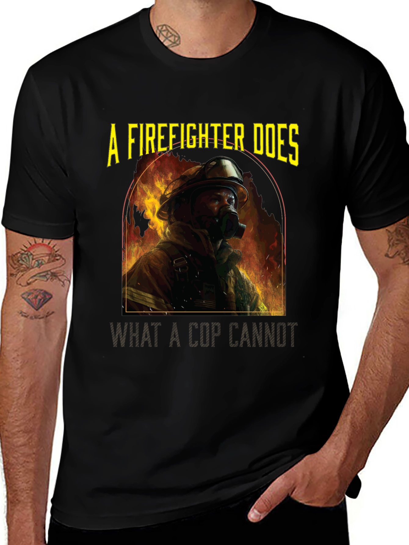 Firefighter T-Shirt: A Firefighter Does
