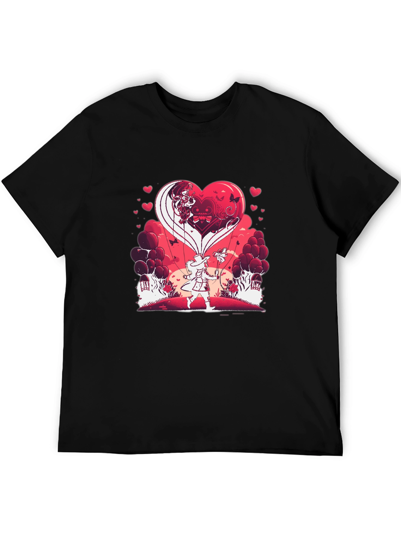 Heart Balloon T-Shirt - Romantic Valentines Day Design