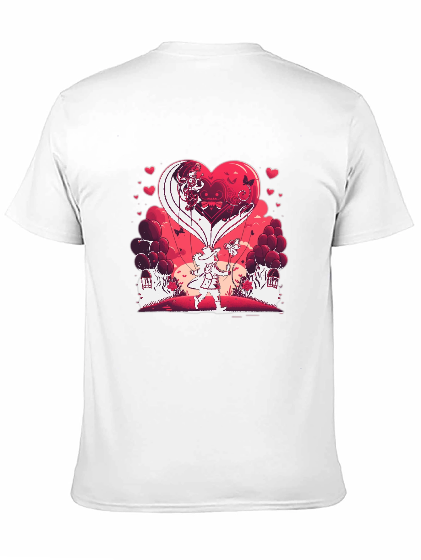 Heart Balloon T-Shirt - Romantic Valentines Day Design