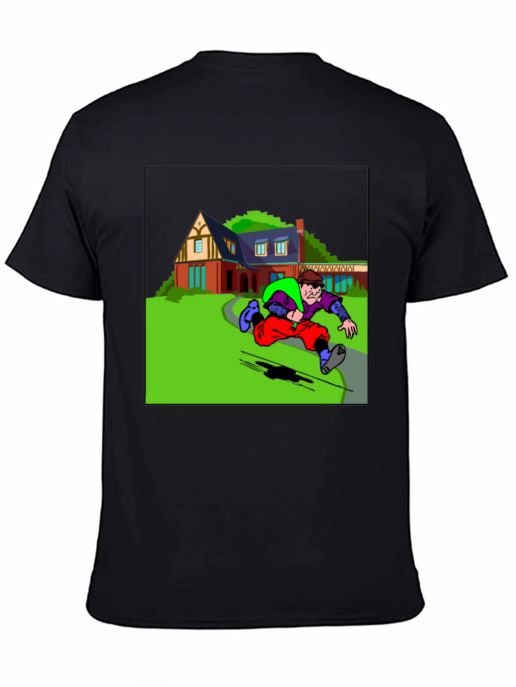 Cartoon Burglar T-Shirt