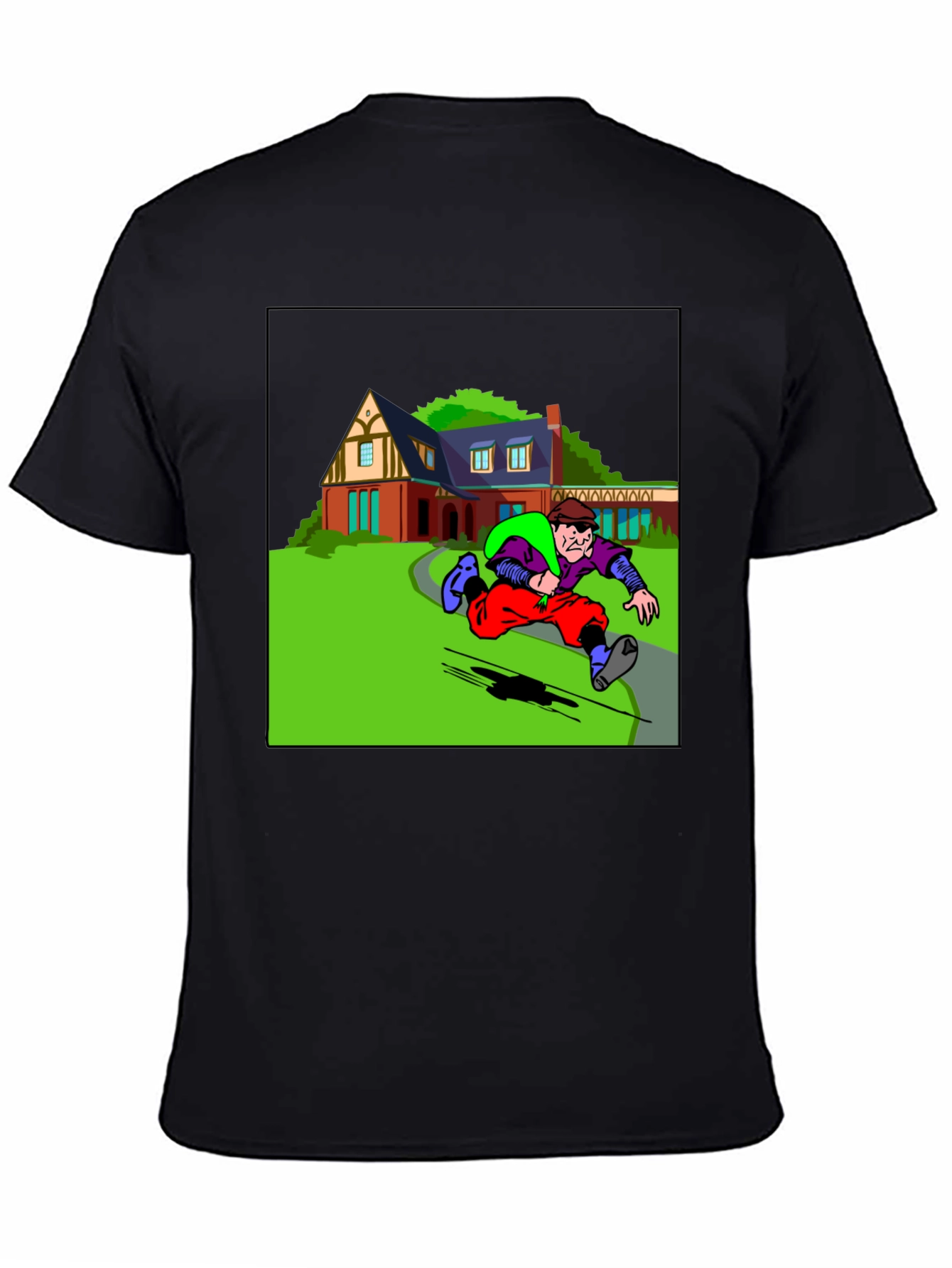 Cartoon Burglar T-Shirt