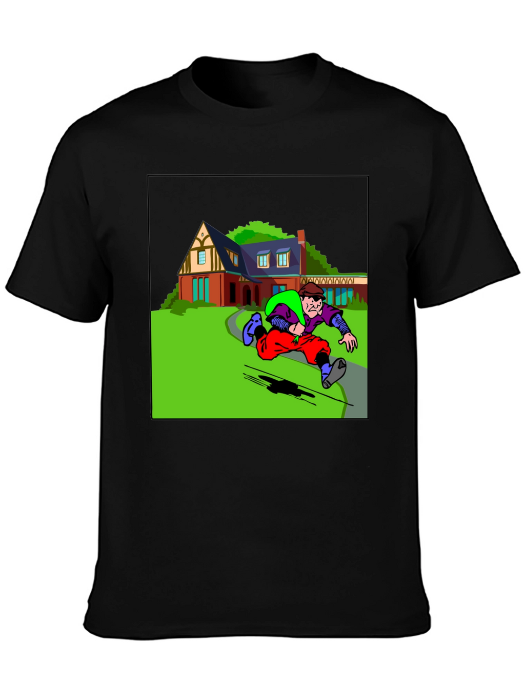 Cartoon Burglar T-Shirt