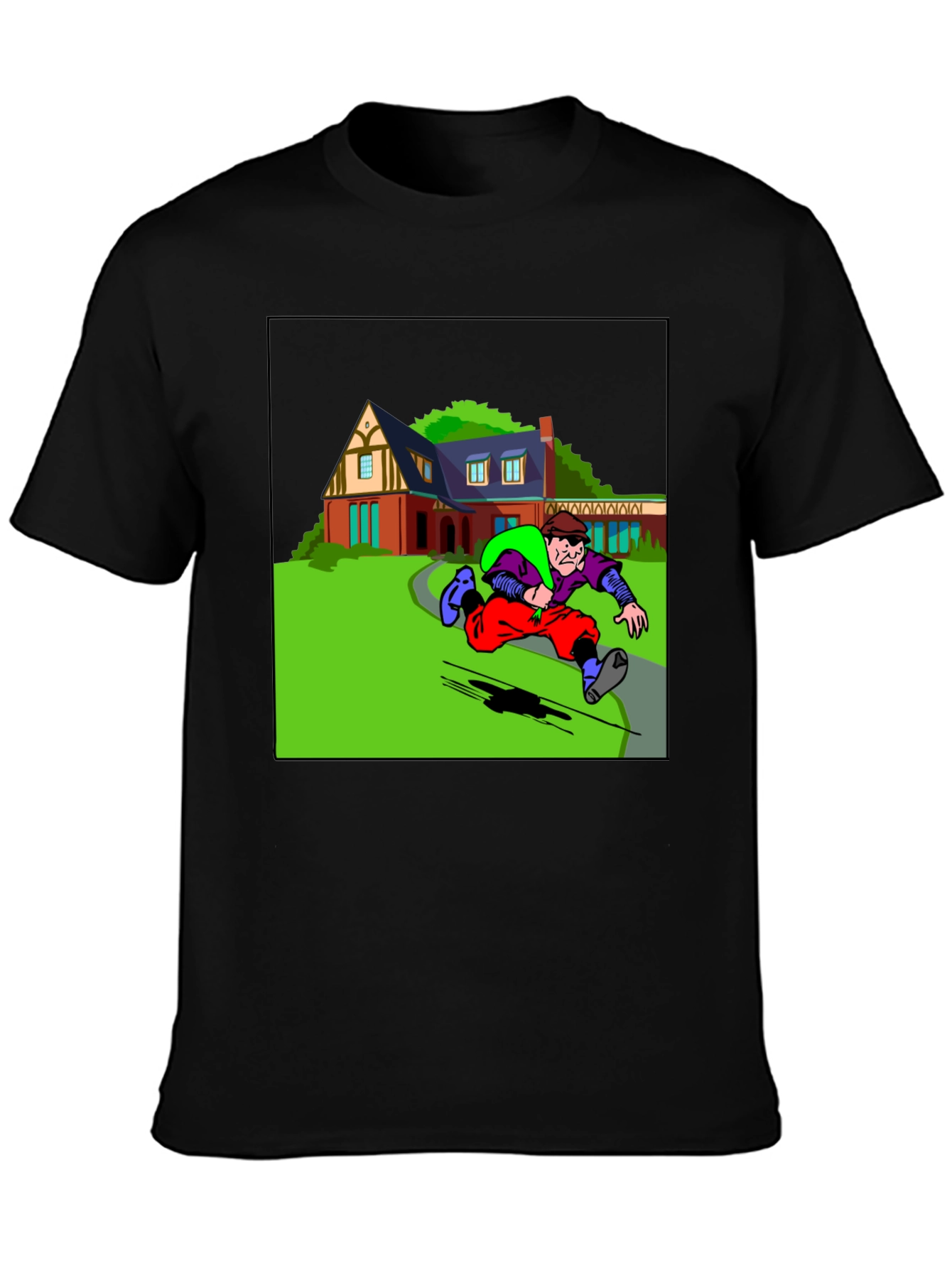Cartoon Burglar T-Shirt
