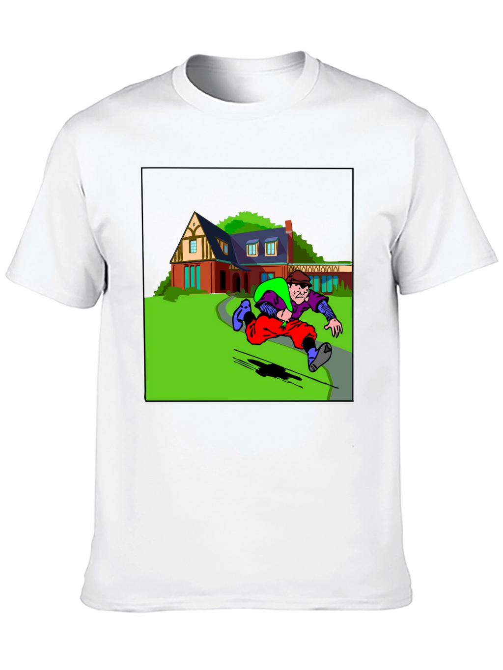 Cartoon Burglar T-Shirt