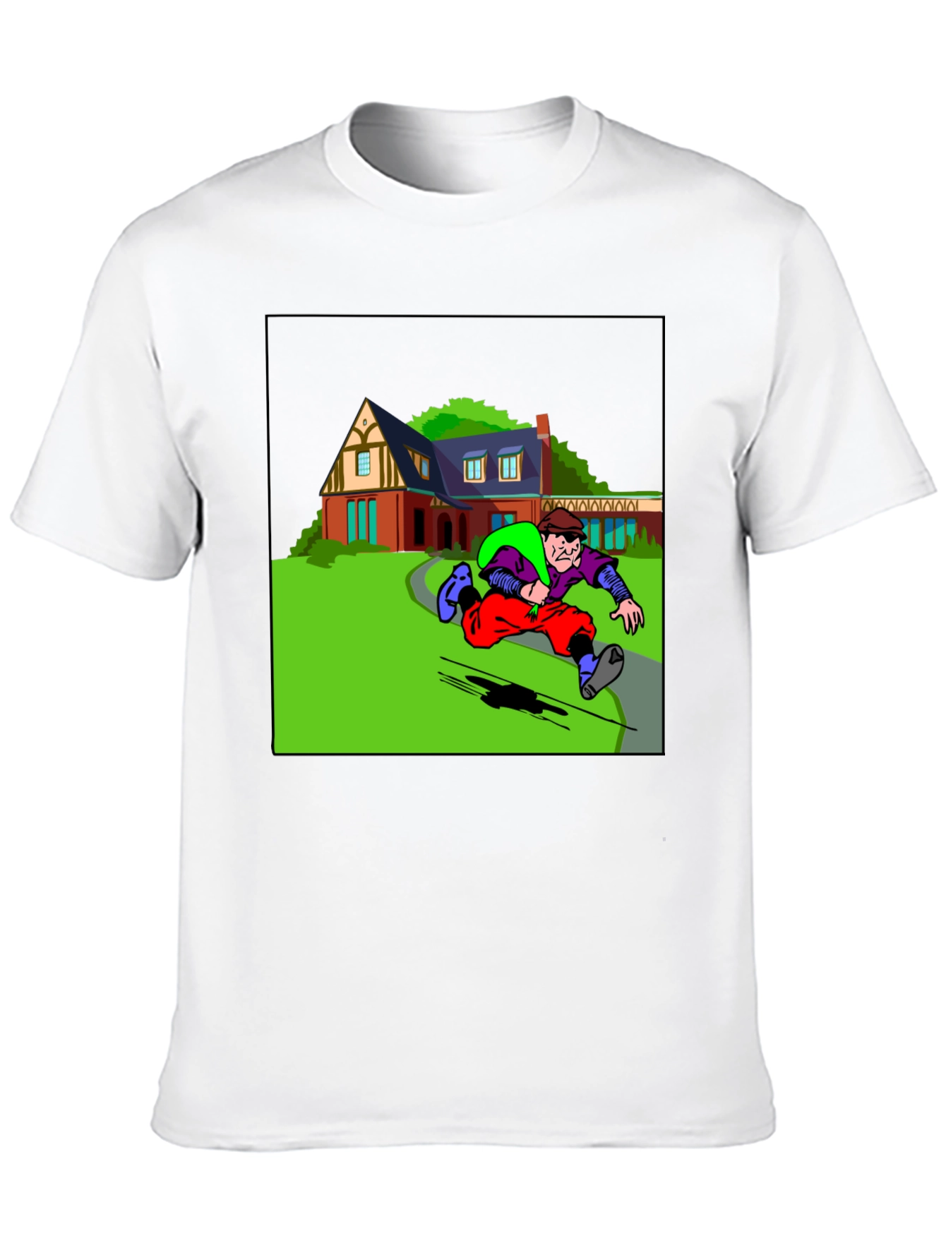 Cartoon Burglar T-Shirt