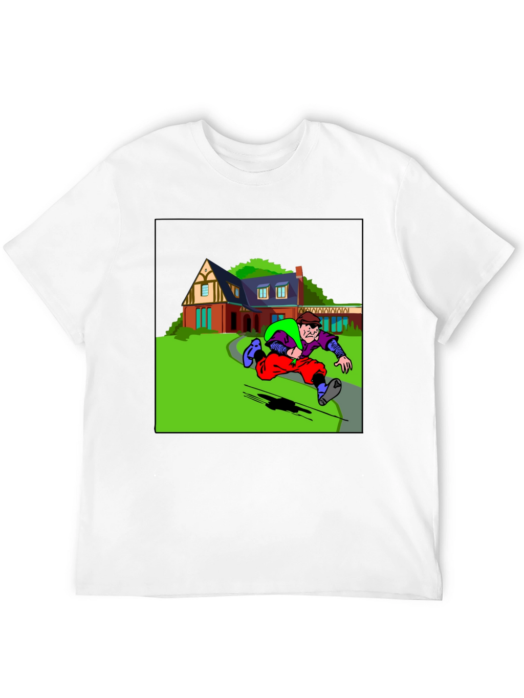 Cartoon Burglar T-Shirt