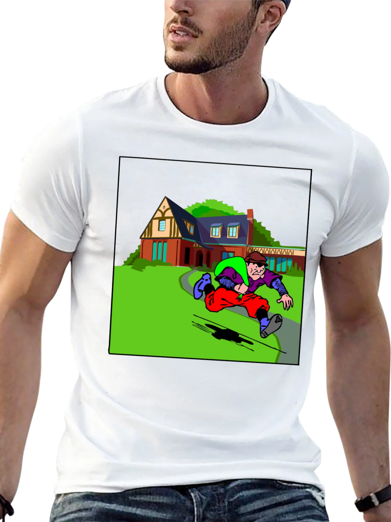 Cartoon Burglar T-Shirt