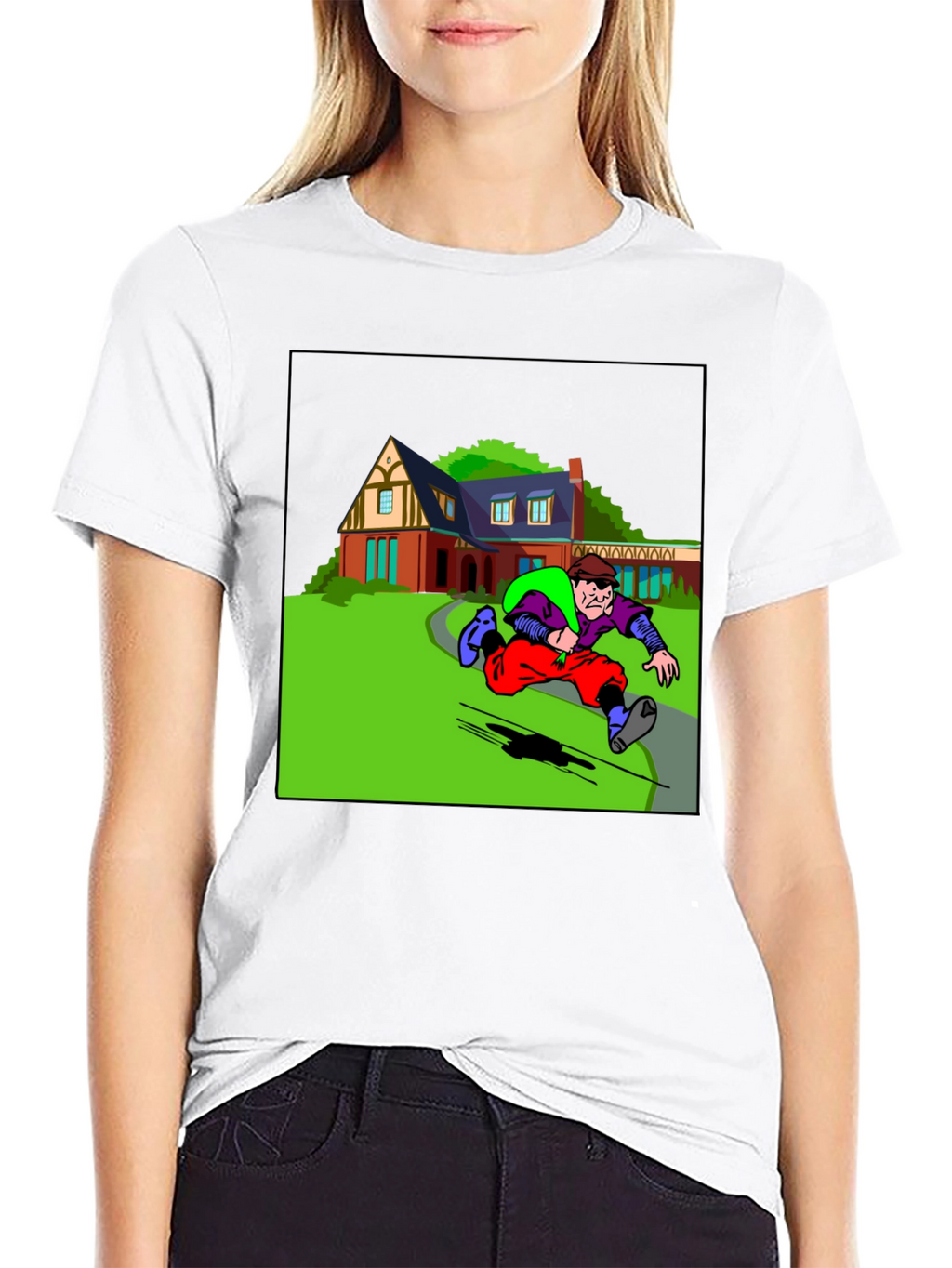 Cartoon Burglar T-Shirt