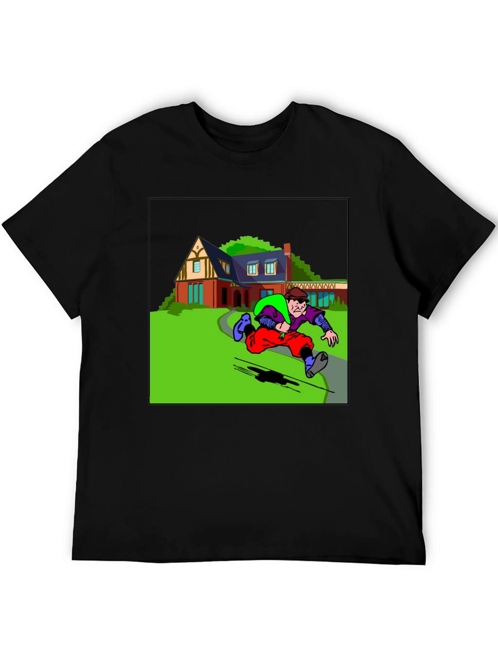 Cartoon Burglar T-Shirt