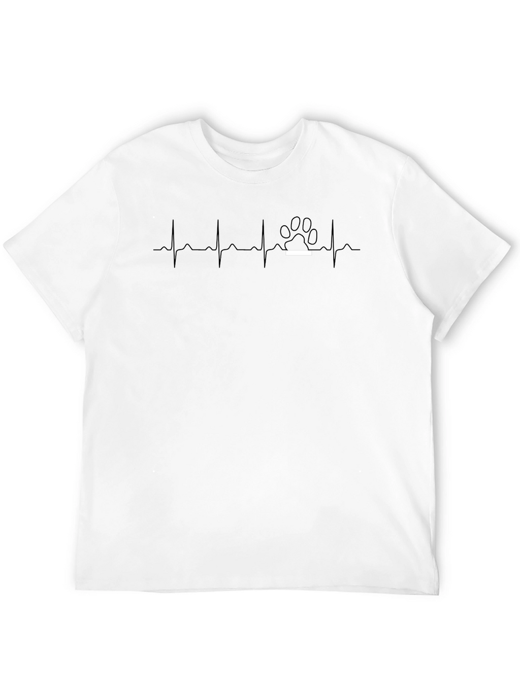 Heartbeat Paw Print Graphic Tee