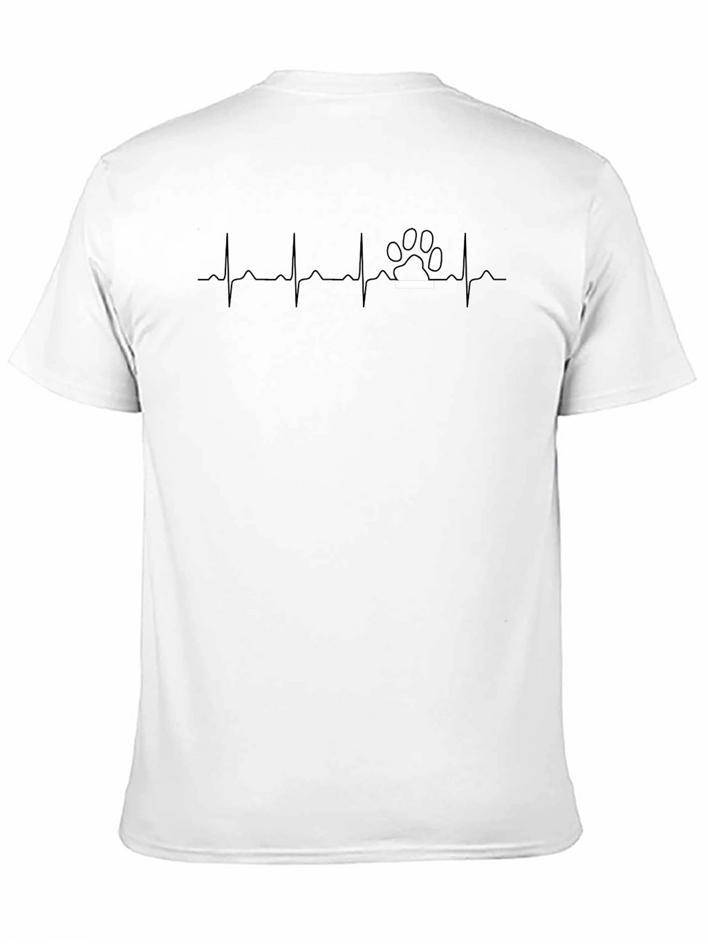 Heartbeat Paw Print Graphic Tee
