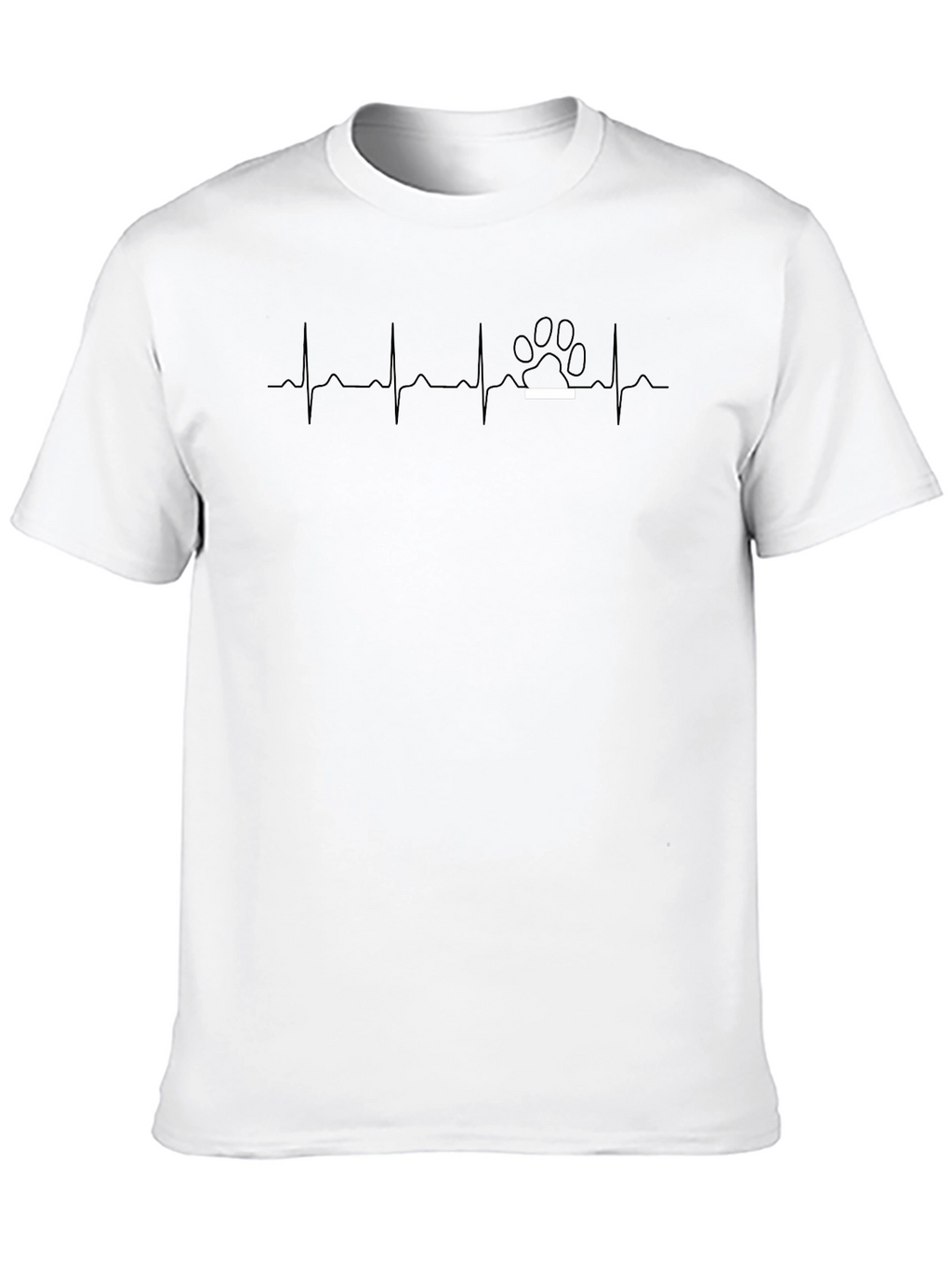 Heartbeat Paw Print Graphic Tee