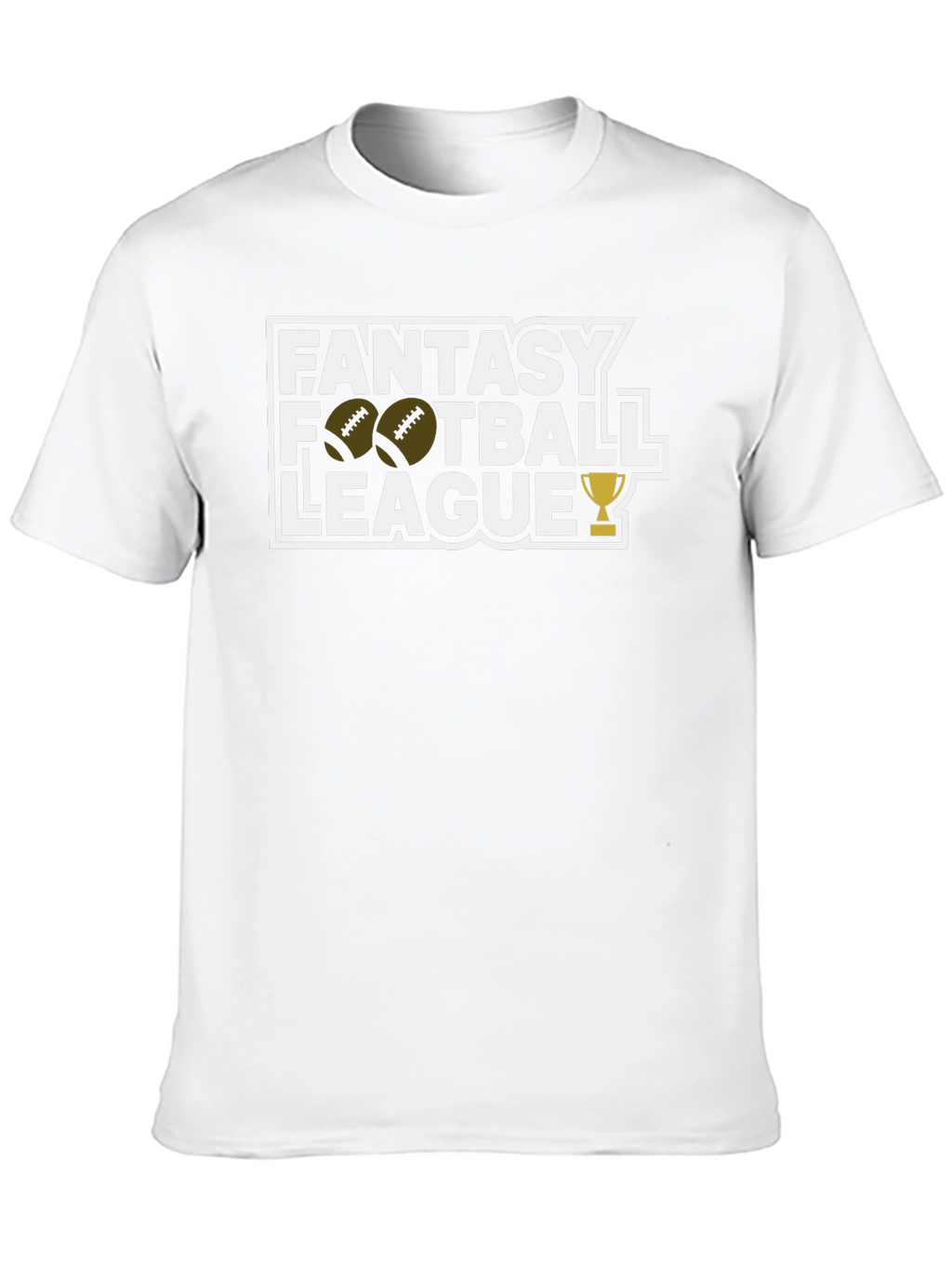 Fantasy Football League Black Graphic T-Shirt