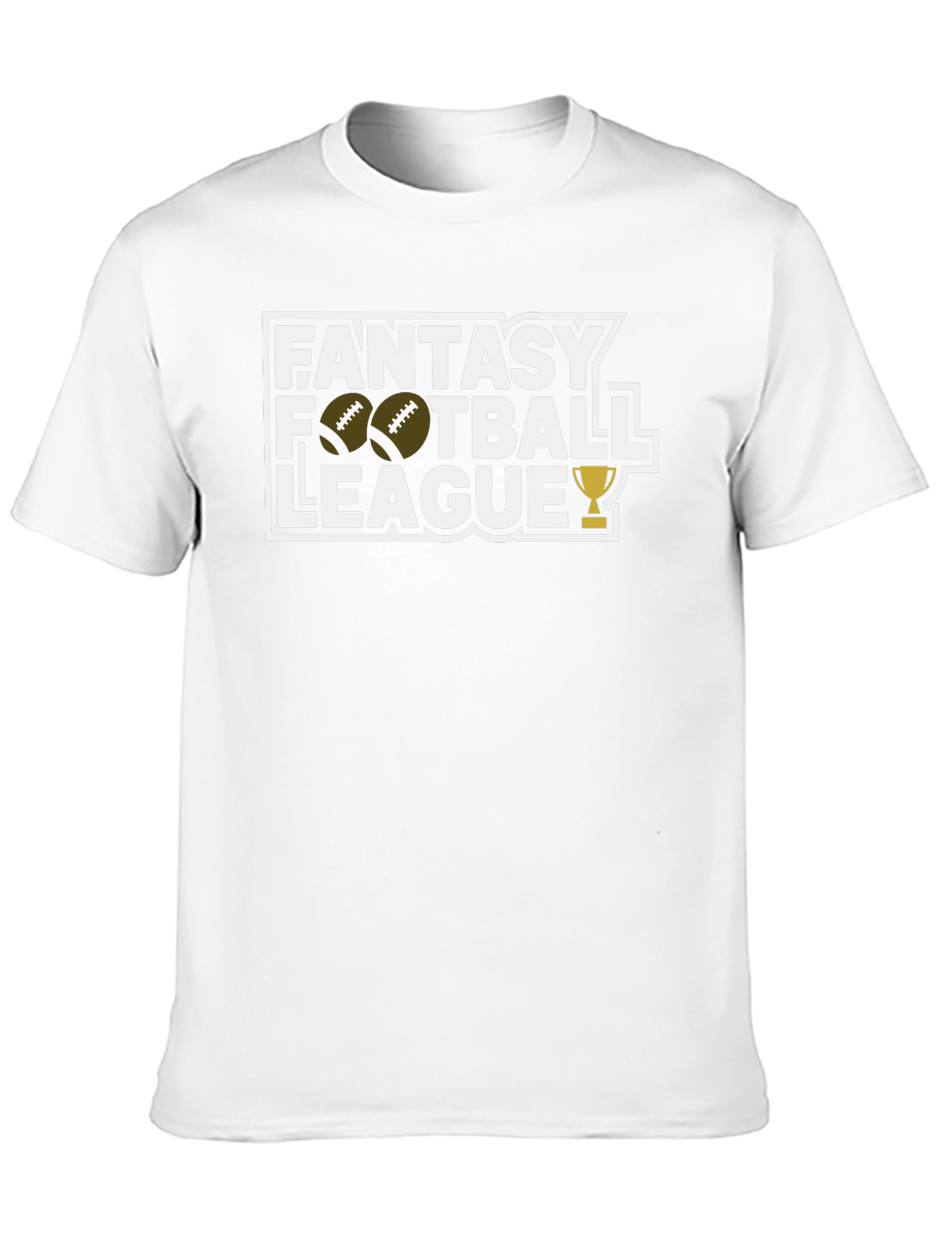 Fantasy Football League Black Graphic T-Shirt