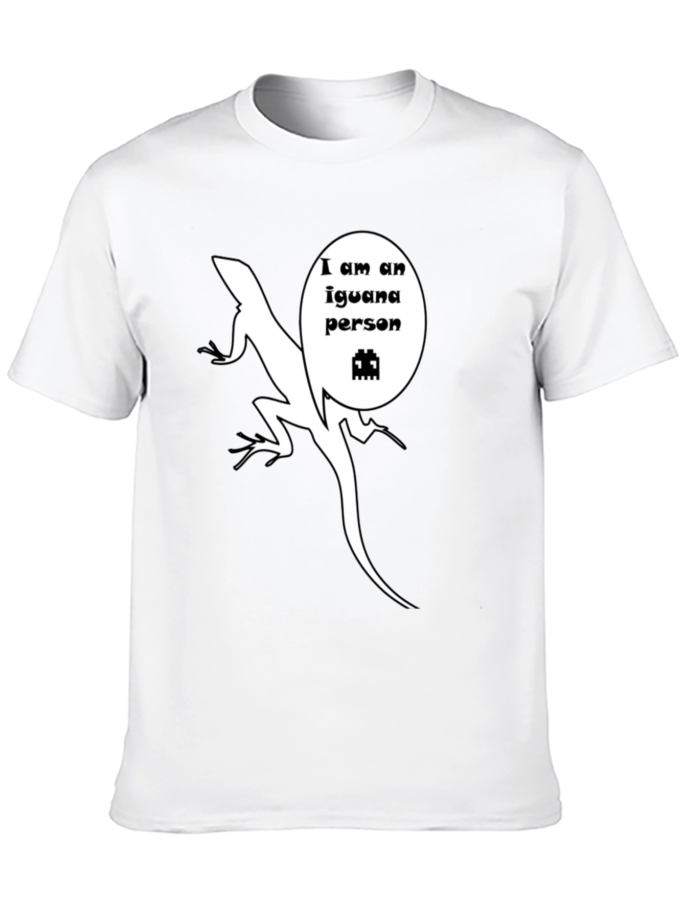 Iguana Person T-Shirt - Funny Reptile Graphic Tee