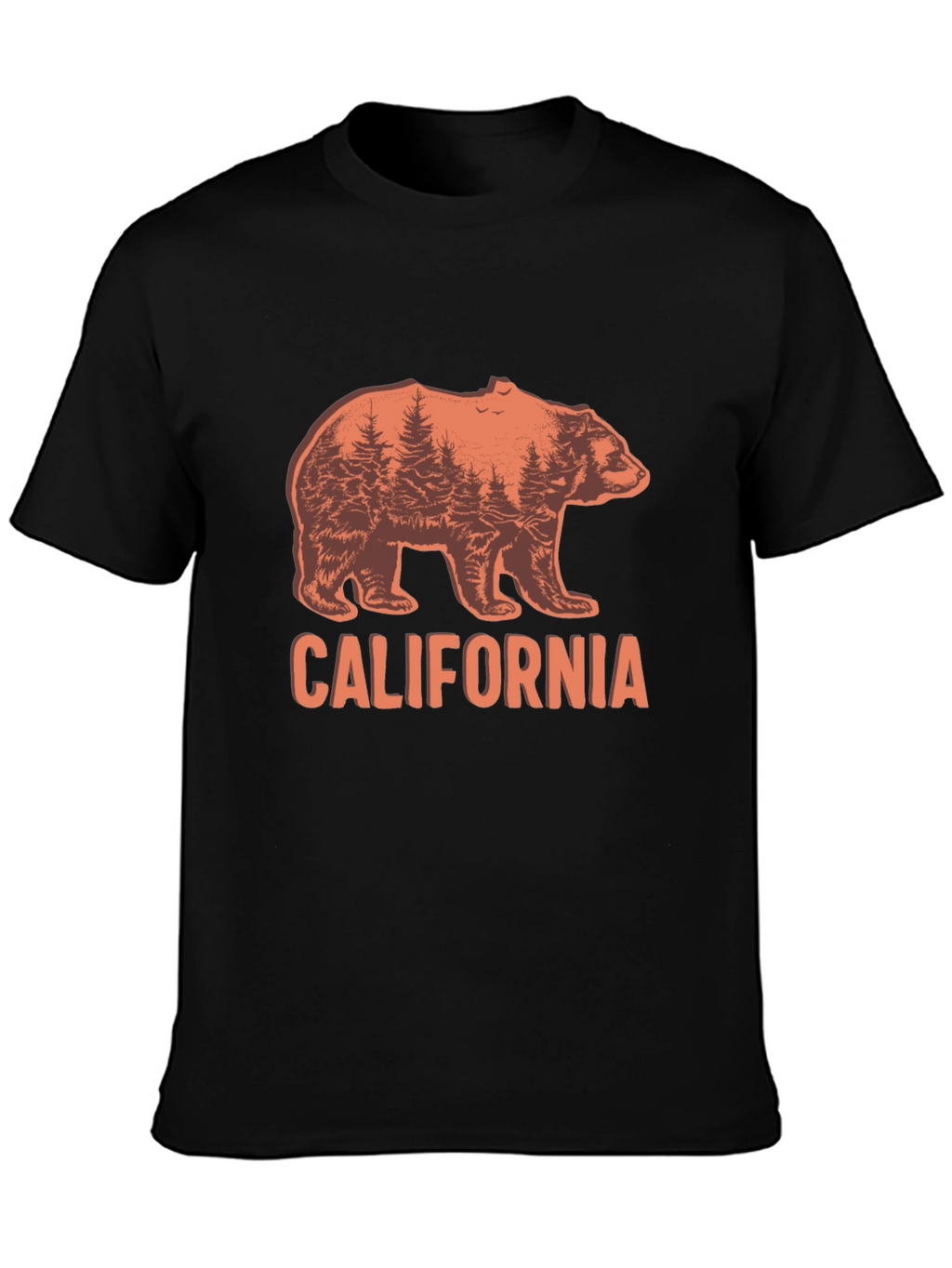 California Bear Graphic Crew Neck T-Shirt