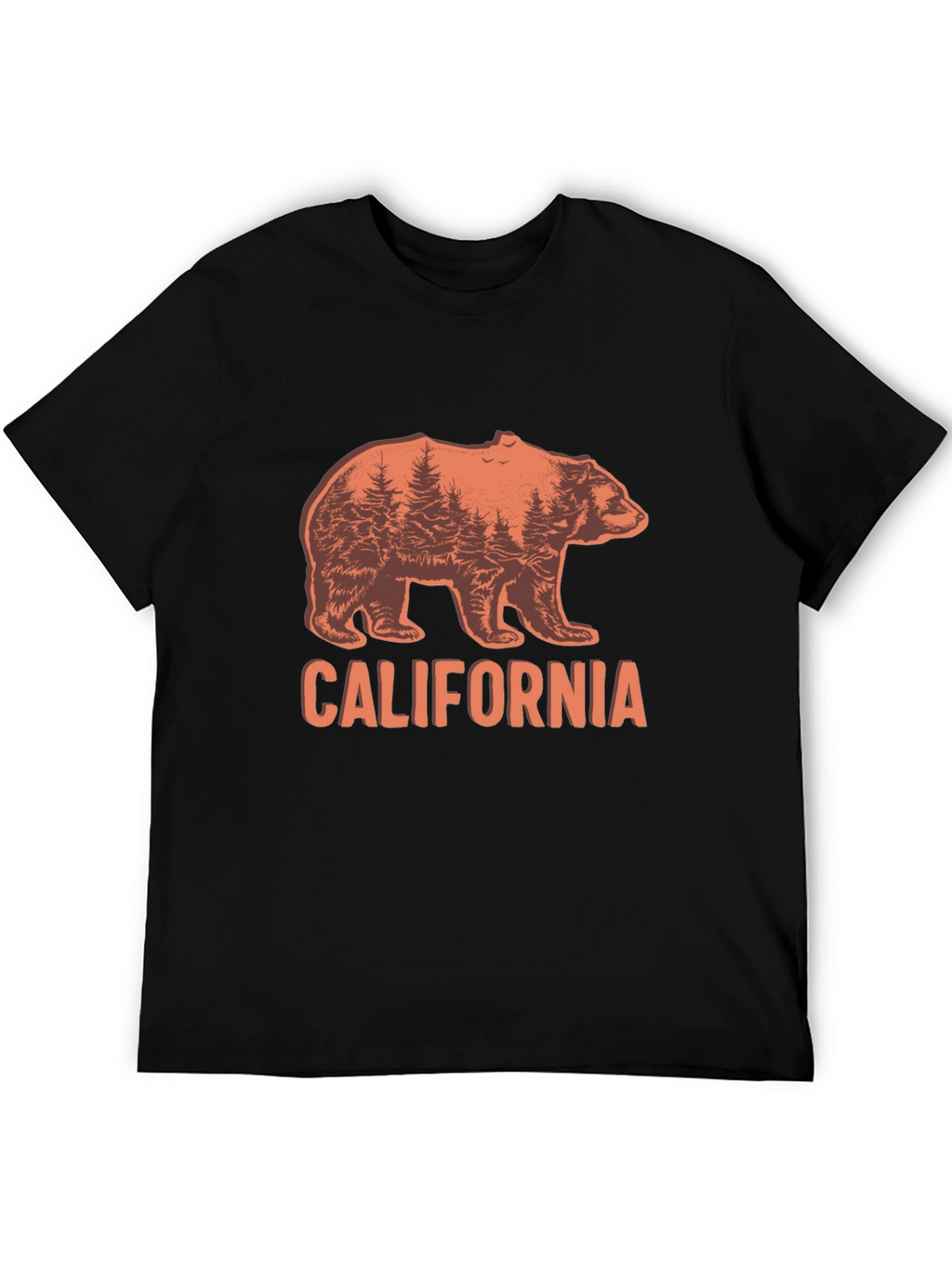 California Bear Graphic Crew Neck T-Shirt