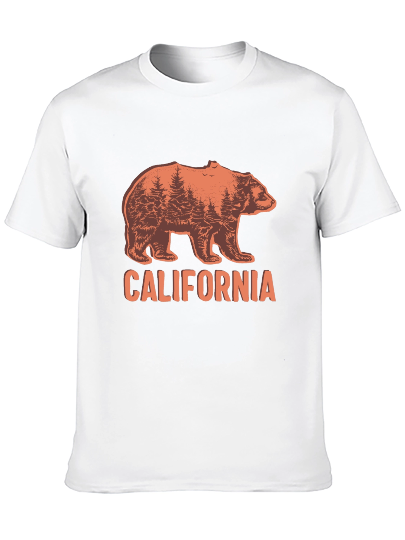 California Bear Graphic Crew Neck T-Shirt