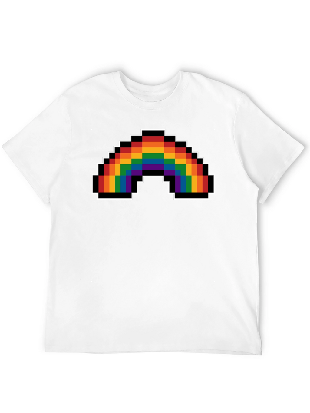 Pixel Rainbow Graphic T-Shirt - Pride Apparel