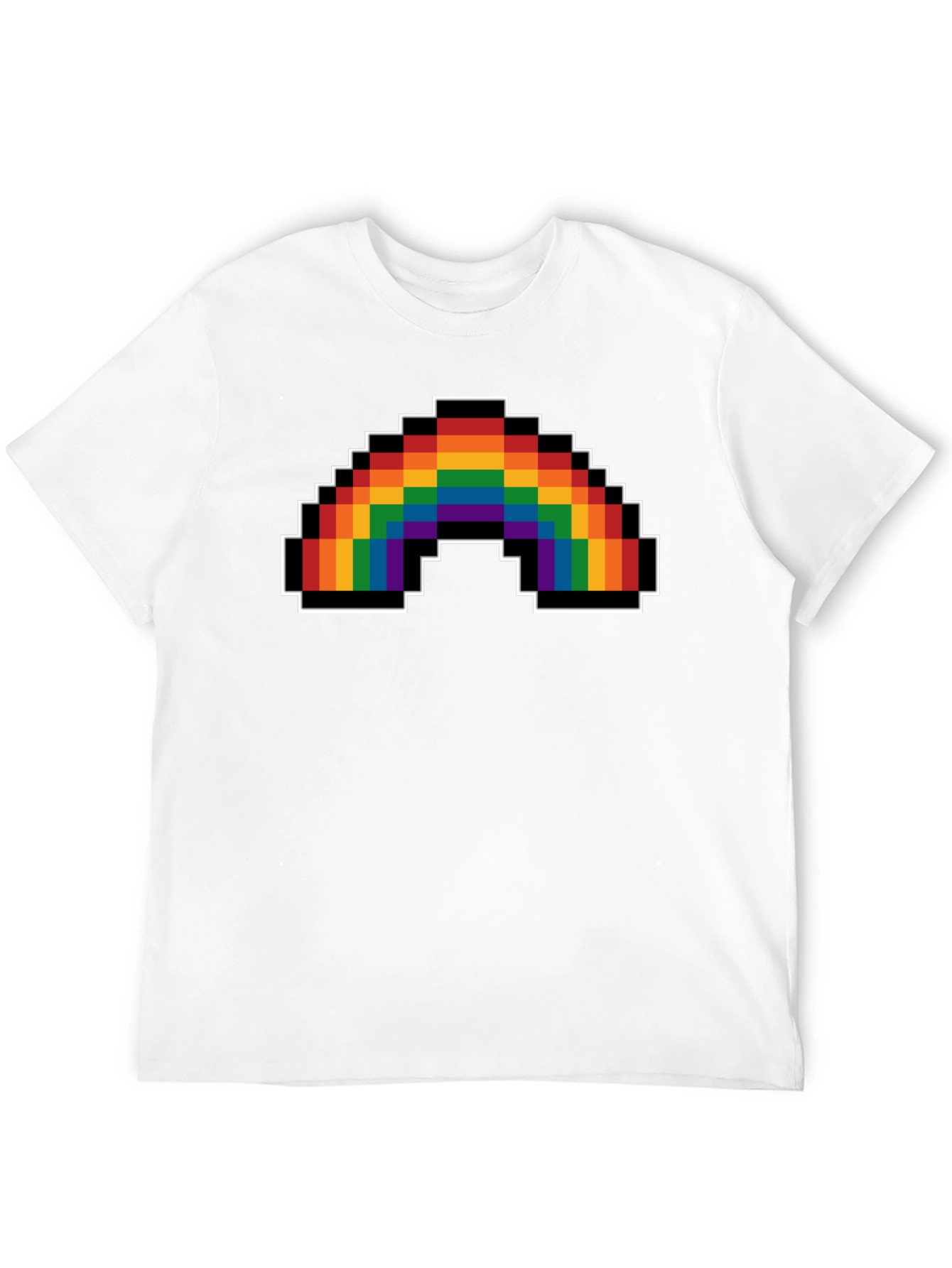 Pixel Rainbow Graphic T-Shirt - Pride Apparel