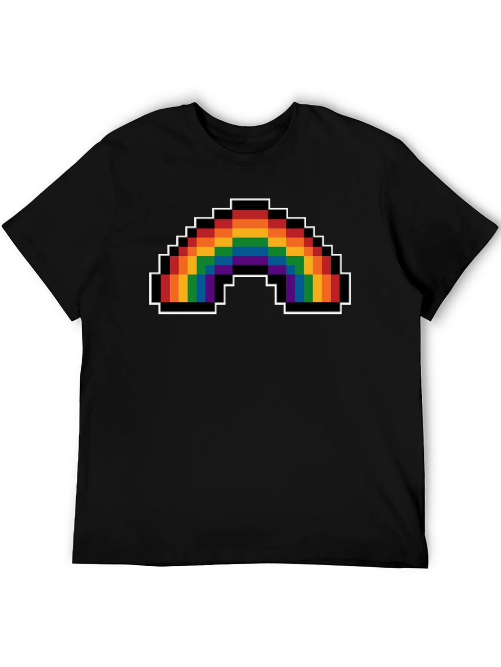 Pixel Rainbow Graphic T-Shirt - Pride Apparel