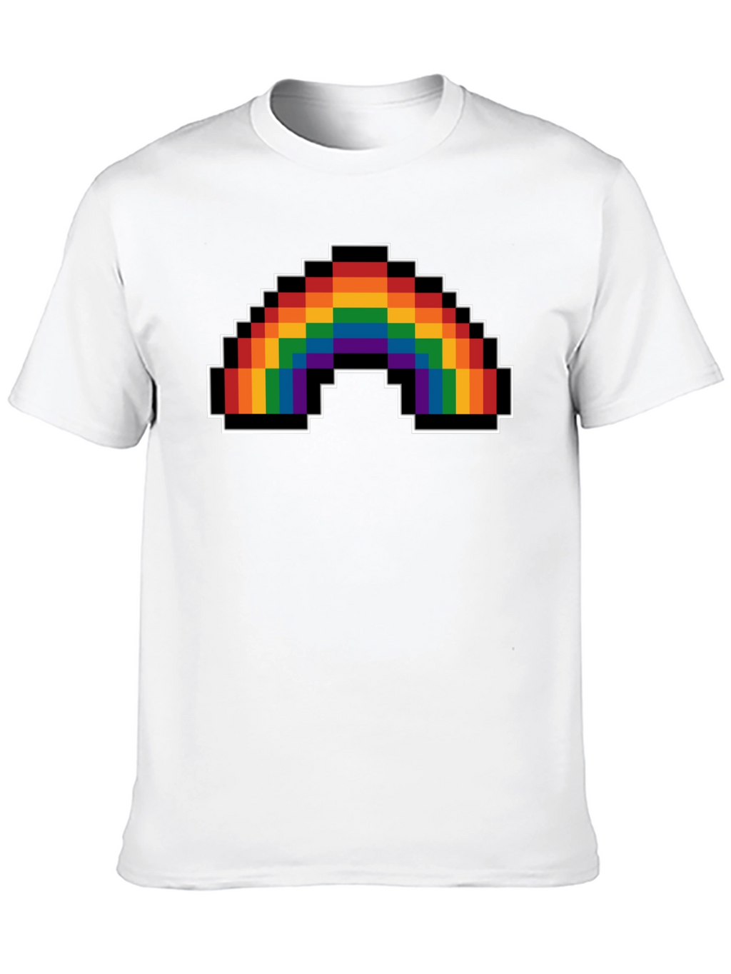 Pixel Rainbow Graphic T-Shirt - Pride Apparel