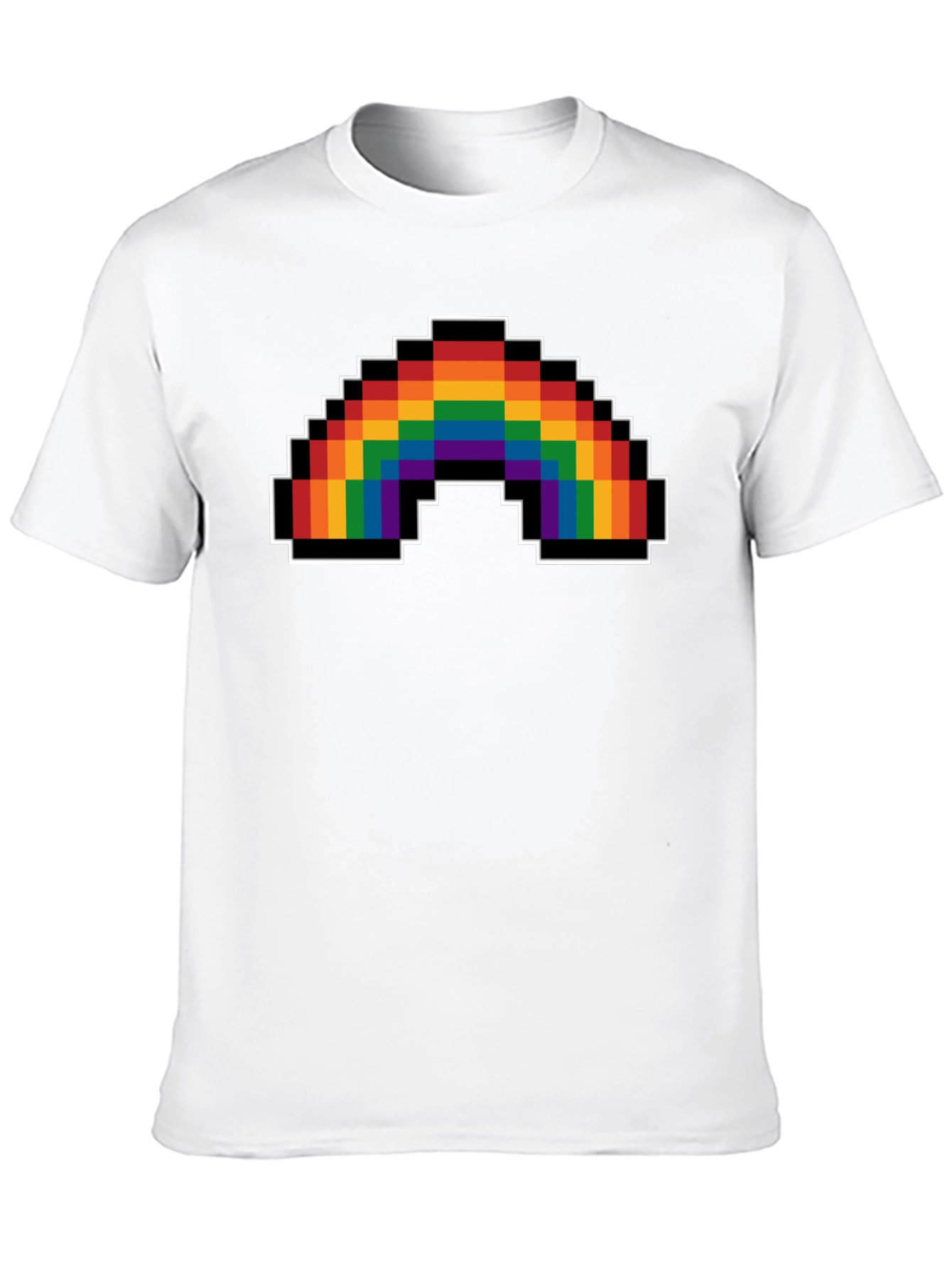 Pixel Rainbow Graphic T-Shirt - Pride Apparel